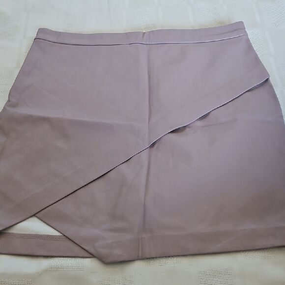 Dynamite Pink Mini Wrap Skirt Asymmetrical Slit - Picture 16 of 16